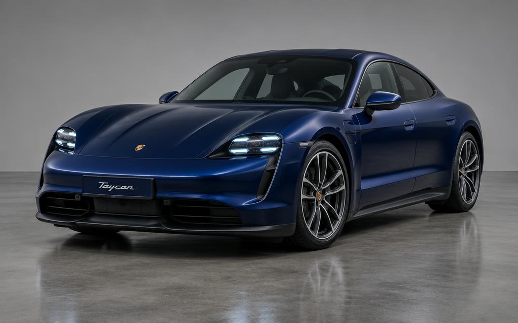 2022 Porsche Taycan 4S in Gentian blue